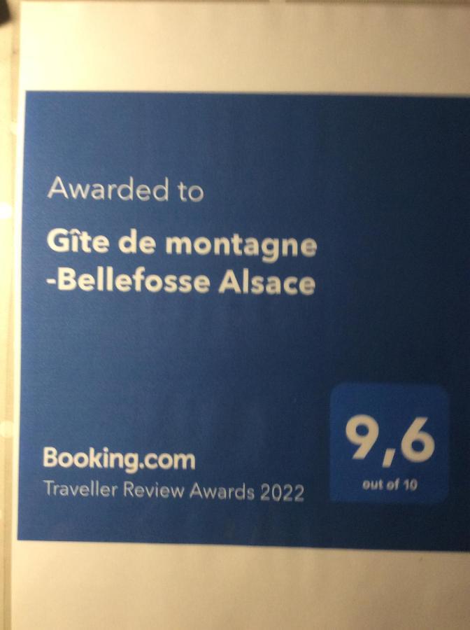 Gite De Montagne -Bellefosse Alsace Dış mekan fotoğraf